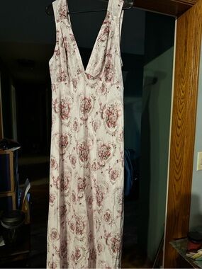 Selkie floral slip maxi dress